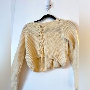Women’s crop knit sweater